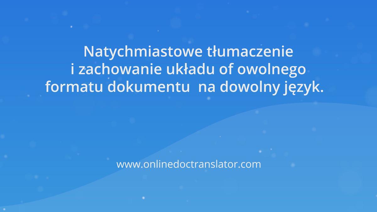 'Video thumbnail for Doc Translator: Jak korzystać z tłumacza dokumentów?'