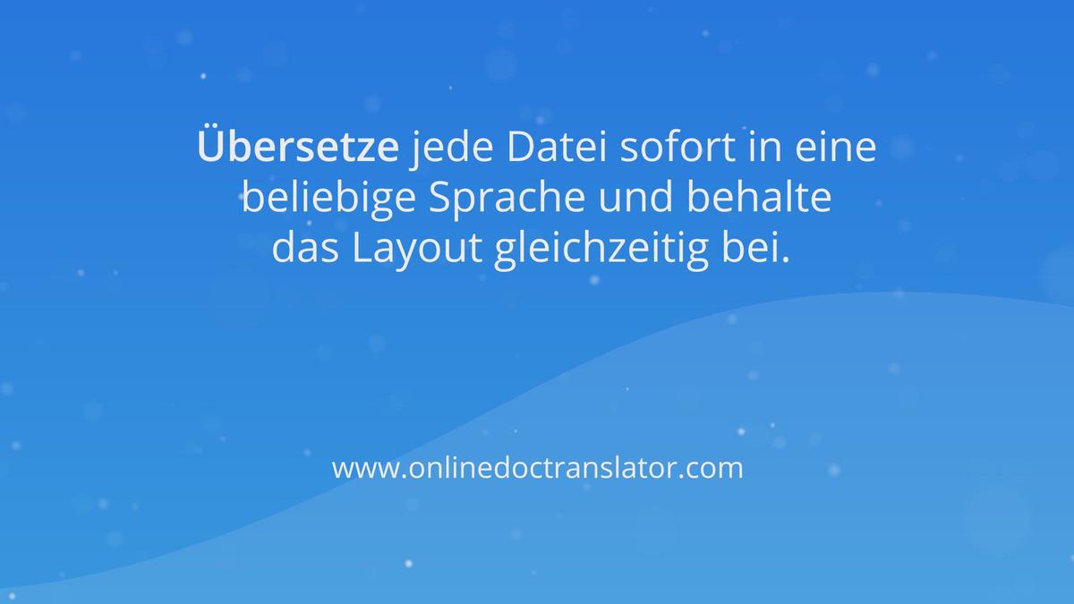 'Video thumbnail for Doc Translator: Wie verwende ich den Dokumentenübersetzer?'