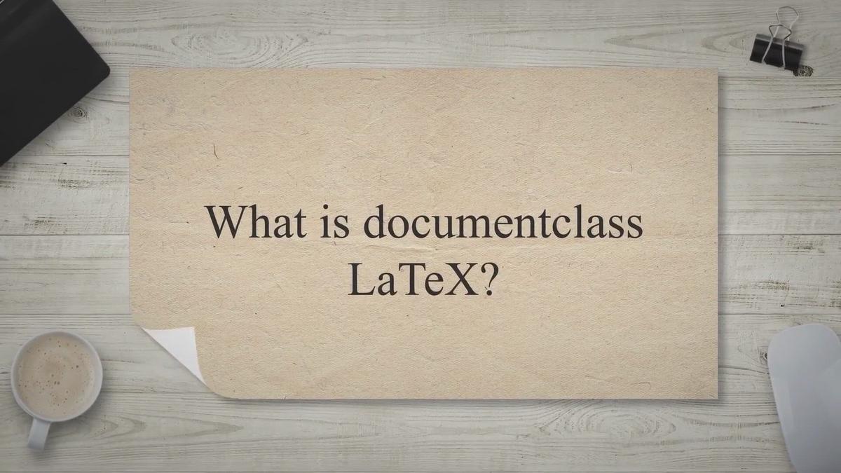 'Video thumbnail for Your Guide to documentclass LaTeX: Types and options'