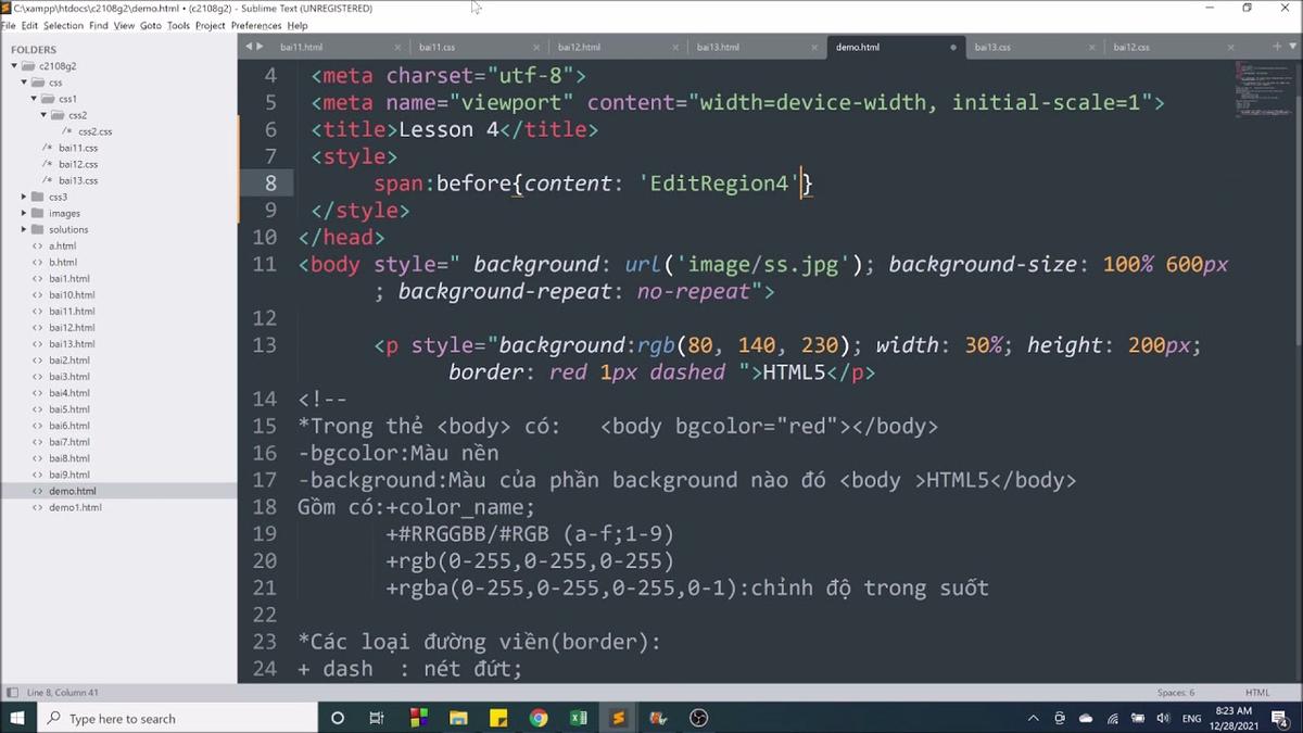 'Video thumbnail for HTML5-CSS3-C2108G2: position, border-radius, padding, text-indent, text-transform, word-spacing'