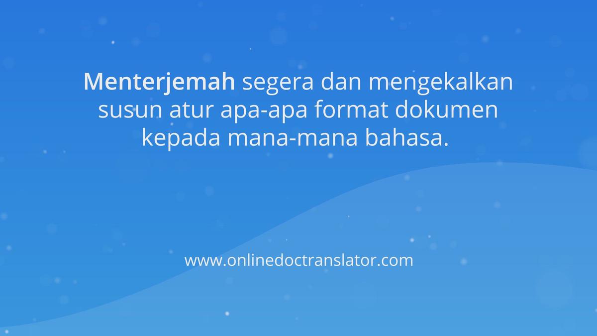 'Video thumbnail for Doc Translator: Bagaimana saya menggunakan penterjemah dokumen?'